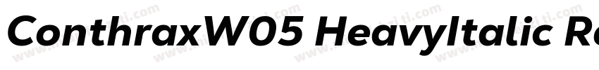 ConthraxW05 HeavyItalic Regular字体转换
